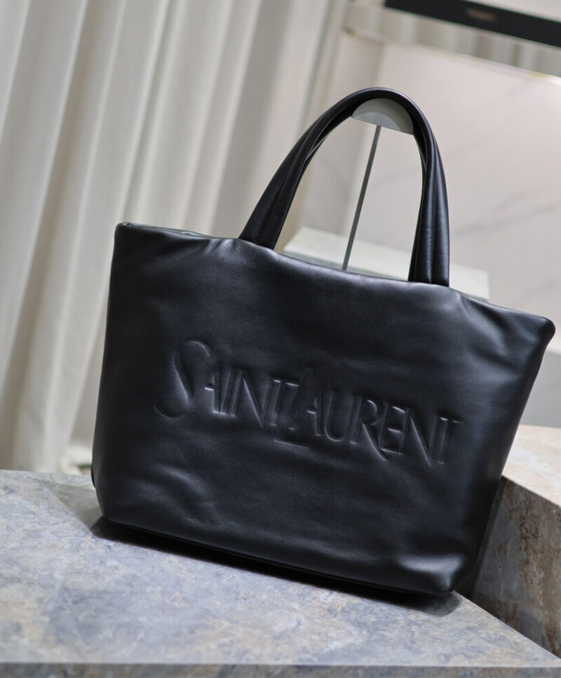 Saint Laurent Tote In Nappa Lambskin Black